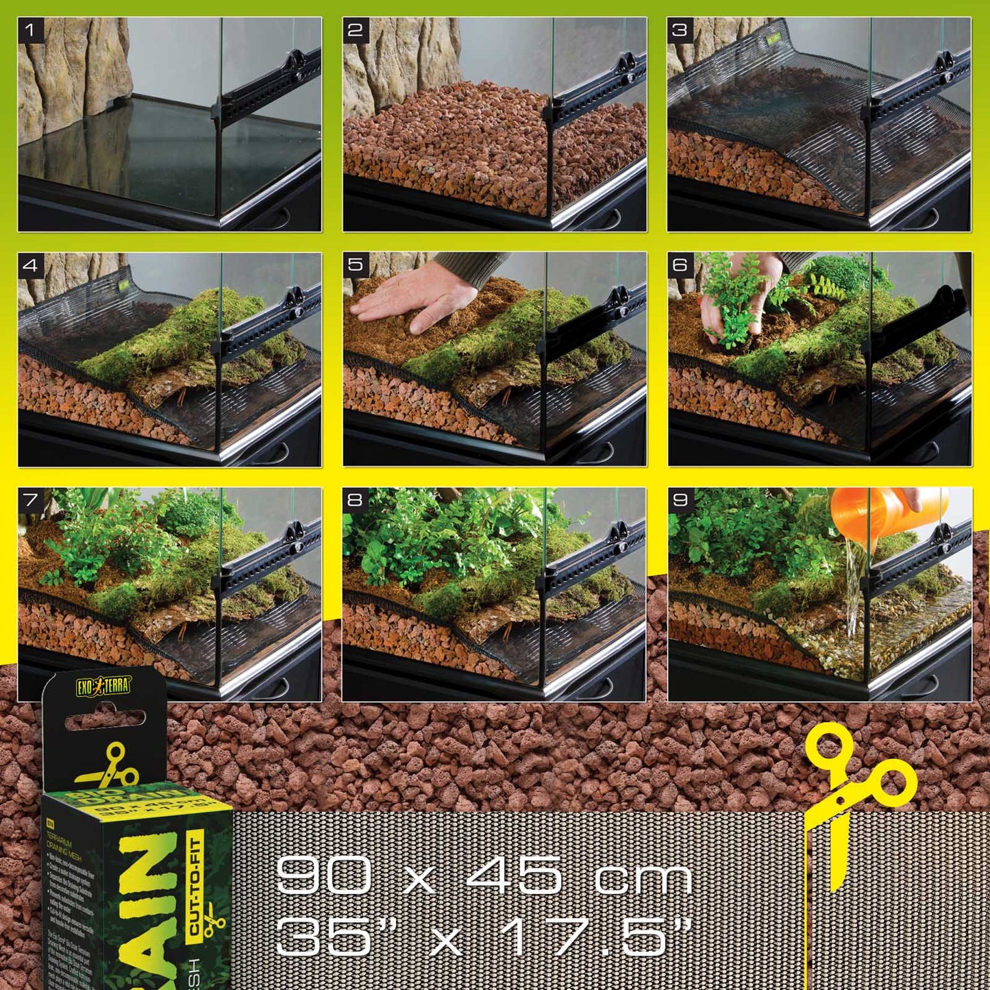Exo Terra Terrainium Draining Mesh