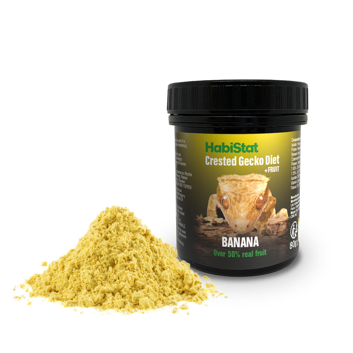 Habistat Crested Gecko Diet Banana 80g