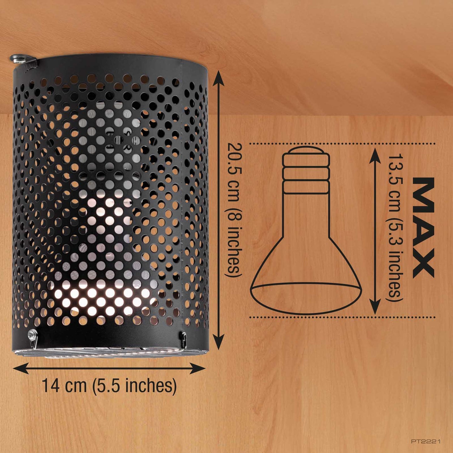 Exo Terra Lamp Holder + Heat Guard Combined