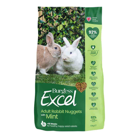 Burgess Excel Rabbit 16wk With Mint 1.5kg