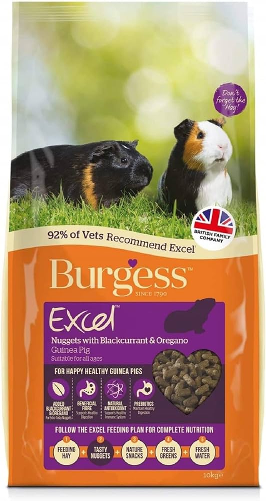 Burgess Guinea Pig Nuggets Blackcurrant + Oregano 10kg