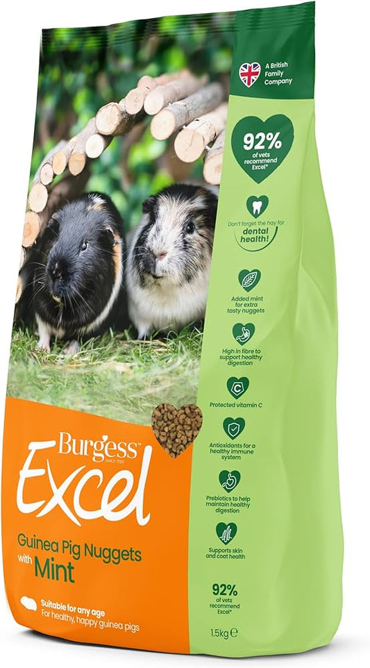 Burgess Guinea Pig Nuggets With Mint 1.5kg