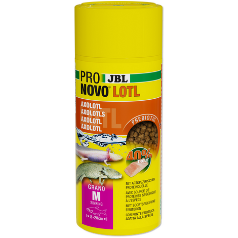 JBL ProNovo Axolotl Grano Medium Sinking Pellet 250ml